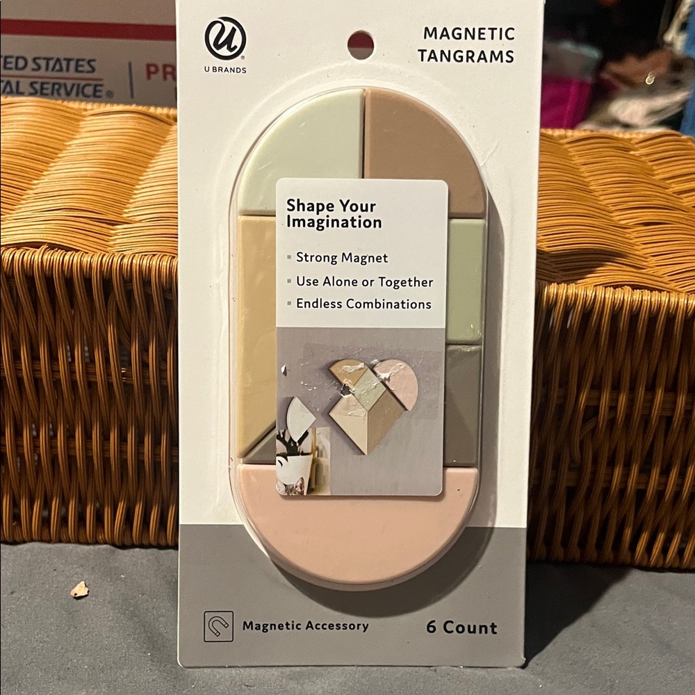 U Brands Magnetic Tangrams - Pastel Colors